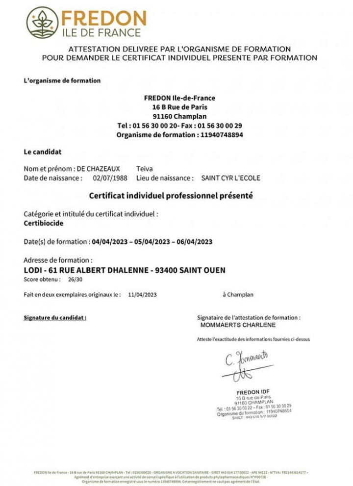 Certibiocide